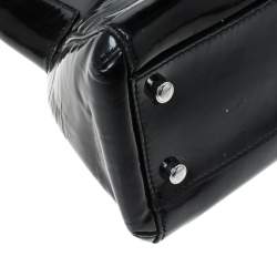 Pre Owned Cartier Black Patent Leather Small Marcello De Cartier Bag