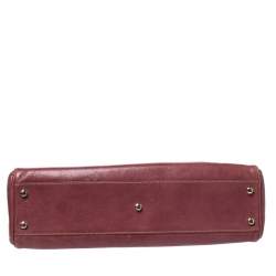 Pre Owned Cartier Red Leather Small Marcello De Cartier Bag