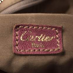 Pre Owned Cartier Red Leather Small Marcello De Cartier Bag