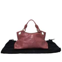 Pre Owned Cartier Red Leather Small Marcello De Cartier Bag