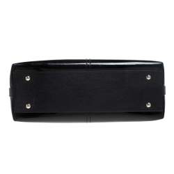 Pre Owned حقيبة كارتييه Marcello de Cartier جلد لامعة سوداء