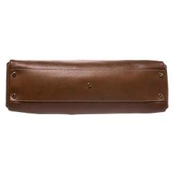 Pre Owned حقيبة كارتييه ماركلو دو كارتييه متوسطة جلد بنية