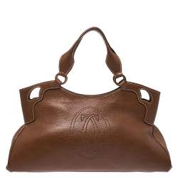 Pre Owned حقيبة كارتييه ما ركلو دو كارتييه متوسطة جلد بنية