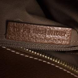 Pre Owned حقيبة كارتييه ماركلو دو كارتييه متوسطة جلد بنية