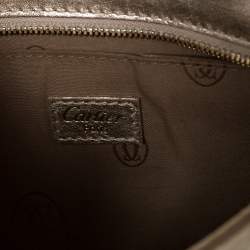 Pre Owned حقيبة كلتش كارتييه "مارسيلو دو كارتييه" بحمالة معصم جلد ذهبي 