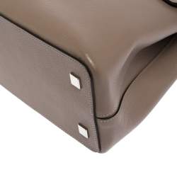 مملوكة مسبقًا Cartier Beige Leather and Python Classic Feminine Line Top Handle Bag