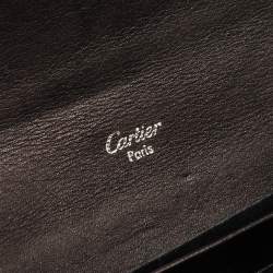 Pre Owned محفظة كونتينينتال كارتييه بقلاب ميتاليك ذهبية