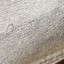 مملوكة مسبقًا Cartier Gold Leather Marcello de Cartier Flap Wallet