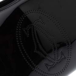 Pre Owned حقيبة كارتييه مارسلو دو كارتييه صغيرة جلد لامعة سوداء