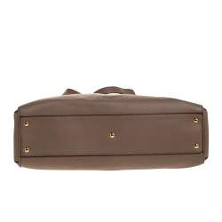 Pre Owned Cartier Beige Leather and Python Marcello de Cartier Shoulder Bag