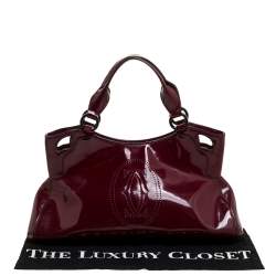 مملوكة مسبقًا Cartier Red Patent Leather Small Marcello De Cartier Bag