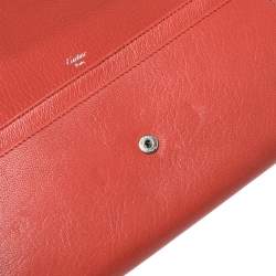 مملوكة مسبقًا Cartier Orange Leather LOVE Continental Wallet