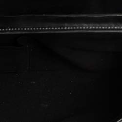 Cartier Black Leather and Python Classic Feminine Line Top Handle Bag