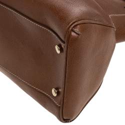 مملوكة مسبقًا حقيبة كارتييه ماركلو دو كارتييه متوسطة جلد لامعة عنابية