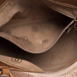 مملوكة مسبقًا حقيبة كارتييه ماركلو دو كارتييه متوسطة جلد لامعة عنابية