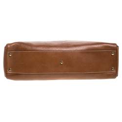 مملوكة مسبقًا حقيبة كارتييه ماركلو دو كارتييه متوسطة جلد لامعة عنابية