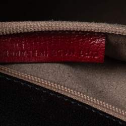 Pre Owned Cartier Red Leather Envelope Shoulder Bag