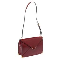 Pre Owned Cartier Red Leather Envelope Shoulder Bag