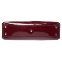 Pre Owned حقيبة كارتييه مارسلو دو كارتييه صغيرة جلد لامعة سوداء