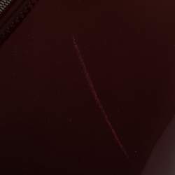 مملوكة مسبقًا حقيبة كارتييه ماركلو دو كارتييه متوسطة جلد لامعة عنابية