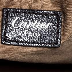 Pre Owned Cartier Black Leather Marcello de Cartier Tote