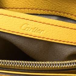 مملوكة مسبقًا Cartier Yellow Leather Mini C De Cartier Tote