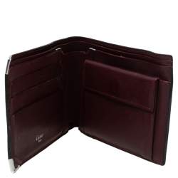 مملوكة مسبقًا Cartier Black Leather Must De Cartier Bifold Wallet