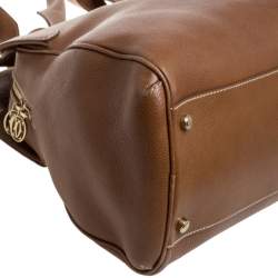 Pre Owned Cartier Brown Leather Large Marcello de Cartier Bag