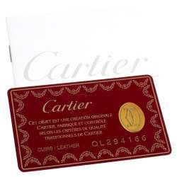 Pre Owned Cartier Brown Leather Large Marcello de Cartier Bag