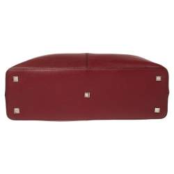 مملوكة مسبقًا Cartier Red Leather Chain Tote