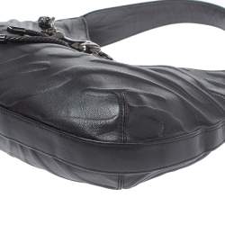 Pre Owned Cartier Black Leather Small Panthere de Cartier Bag