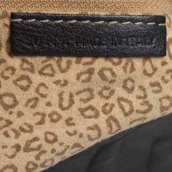 Pre Owned Cartier Black Leather Small Panthere de Cartier Bag