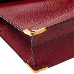 مملوكة مسبقًا Cartier Red Leather Envelope Shoulder Bag