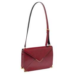 مملوكة مسبقًا Cartier Red Leather Envelope Shoulder Bag