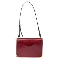 مملوكة مسبقًا Cartier Red Leather Envelope Shoulder Bag