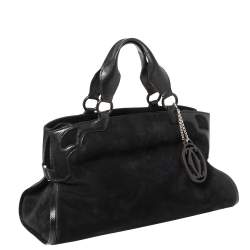 Pre Owned حقيبة كارتييه مارسيلو دو كارتييه جلد  نوبوك ونقشة السحلية سوداء 