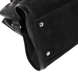 Pre Owned حقيبة كارتييه مارسيلو دو كارتييه جلد نوبوك ونقشة السحلية سوداء 