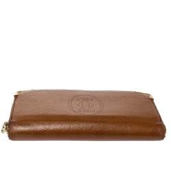 Cartier Brown Leather Marcello Zip Around Wallet