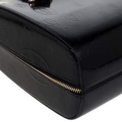 Pre Owned Cartier Black Leather Happy Birthday Satchel