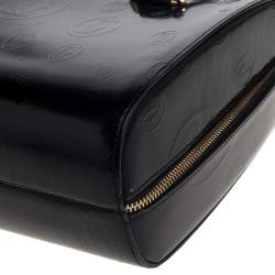 Pre Owned Cartier Black Leather Happy Birthday Satchel