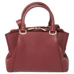 مملوكة مسبقًا Cartier Maroon Leather Mini C de Cartier Satchel