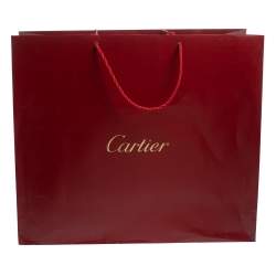 مملوكة مسبقًا حقيبة كارتييه موست دو كارتييه متوسطة قلاب جلد عنابي