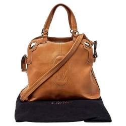مملوكة مسبقًا Cartier Brown Leather Marcello de Cartier Satchel