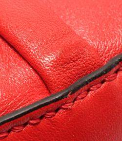 Pre Owned Cartier Red Leather  Turnlock Satchel