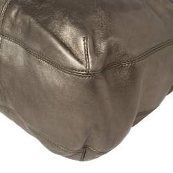 مملوكة مسبقًا Cartier Metallic Leather and Python Marcello de Cartier Top Handle Bag