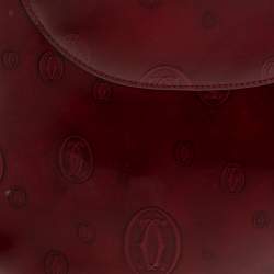 Cartier Burgundy Patent Leather Happy Birthday Hobo