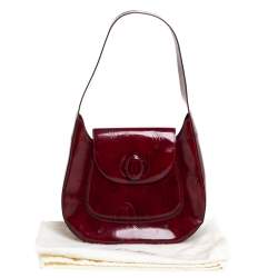 Cartier Burgundy Patent Leather Happy Birthday Hobo