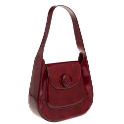 Cartier Burgundy Patent Leather Happy Birthday Hobo