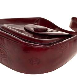 Cartier Burgundy Patent Leather Happy Birthday Hobo
