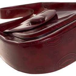 Cartier Burgundy Patent Leather Happy Birthday Hobo